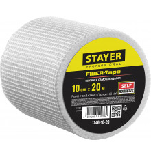 STAYER FIBER-Tape 10см х 20м 3х3 мм, Самоклеящаяся серпянка, PROFESSIONAL (1246-10-20)