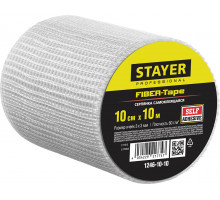 STAYER FIBER-Tape 10см х 10м 3х3 мм, Самоклеящаяся серпянка, PROFESSIONAL (1246-10-10)