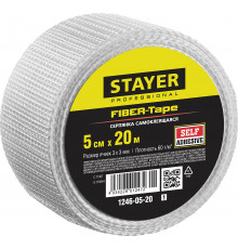 STAYER FIBER-Tape 5см х 20м 3х3 мм, Самоклеящаяся серпянка, PROFESSIONAL (1246-05-20)