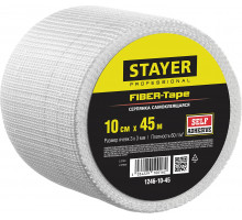 STAYER FIBER-Tape 10см х 45м 3х3 мм, Самоклеящаяся серпянка, PROFESSIONAL (1246-10-45)