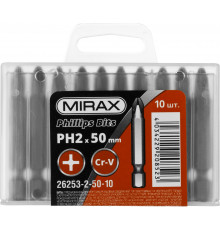 MIRAX PH 2, 50 мм, 10 шт, Биты (26253-2-50-10)