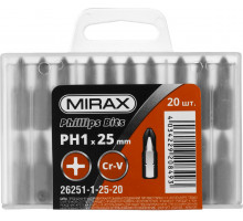 MIRAX PH 1, 25 мм, 20 шт, Биты (26251-1-25-20)