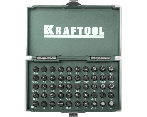 KRAFTOOL X-Drive 50 шт, Набор кованых торсионных бит (26065-H50)