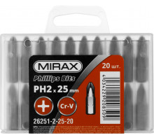 MIRAX PH 2, 25 мм, 20 шт, Биты (26251-2-25-20)