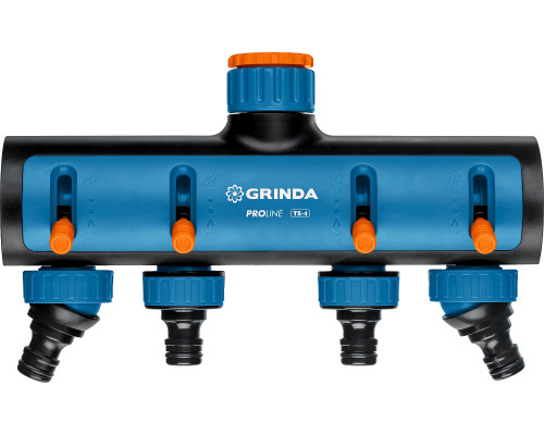 GRINDA TS-4, 3/4″-1″, четырехканальный, с внутренней резьбой, поливочные распределители, PROLine (8-426313)