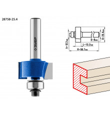 ЗУБР 25.4x13мм, хвостовик 8мм, фреза фальцевая