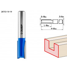 ЗУБР 10x19мм, хвостовик 8мм, фреза пазовая прямая