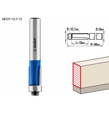 ЗУБР 12.7x13мм, хвостовик 8мм, фреза кромочная с нижним подшипником