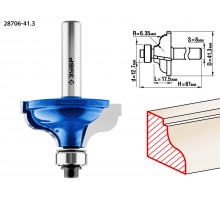 ЗУБР 41,3x18мм, радиус 6.3мм, фреза кромочная калевочная №5