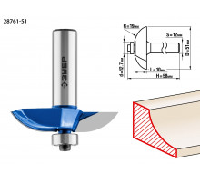 ЗУБР 51x13мм, радиус 19мм, фреза фигирейная №2