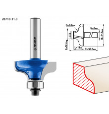 ЗУБР 31,8x14мм, радиус 4.8мм, фреза кромочная калевочная №8