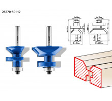 ЗУБР 50x30мм, хвостовик 8мм, Набор фрез для вагонки