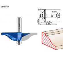 ЗУБР 89x19мм, радиус 15.8мм, фреза фигирейная №1