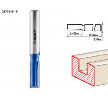 ЗУБР 8x19мм, хвостовик 8мм, фреза пазовая прямая с нижними подрезателями
