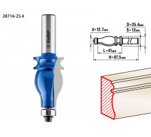 ЗУБР 25.4x41мм, хвостовик 12мм, фреза кромочная фигурная №5