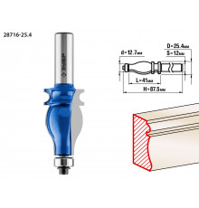 ЗУБР 25.4x41мм, хвостовик 12мм, фреза кромочная фигурная №5