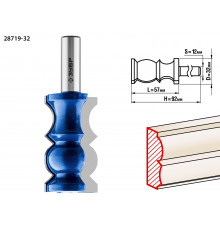 ЗУБР 32x57мм, хвостовик 12мм, фреза кромочная фигурная №8