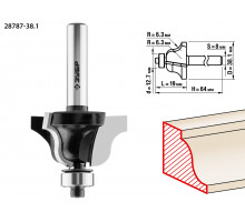 ЗУБР 38.1x19мм, радиус 6.3мм, фреза кромочная калевочная №4