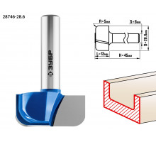 ЗУБР 28,6x13мм, радиус 5мм, фреза пазовая фасонная №7