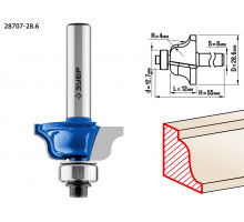 ЗУБР 28,6x12мм, радиус 4мм, фреза кромочная калевочная №6