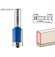 ЗУБР 19x25.4мм, хвостовик 12мм, фреза кромочная с нижним подшипником