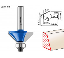 ЗУБР 31,8x13мм, фреза кромочная калевочная(фасочная) №9