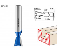 ЗУБР 9.5x10мм, угол 9°, фреза пазовая фасонная ″Ласточкин Хвост″