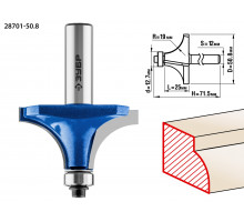ЗУБР 50,8x25мм, радиус 19мм, фреза кромочная калевочная №1