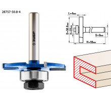 ЗУБР 50,8x4мм, хвостовик 8мм, фреза горизонтально-пазовая