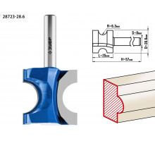 ЗУБР 28,6x25мм, радиус 6.3мм, фреза полустержневая