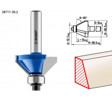 ЗУБР 30,2x13мм, фреза кромочная калевочная(фасочная) №9