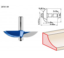 ЗУБР 89x16мм, радиус 38.1мм, фреза фигирейная №2