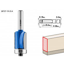 ЗУБР 19x25.4мм, хвостовик 8мм, фреза кромочная с нижним подшипником
