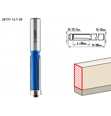 ЗУБР 12.7x38мм, хвостовик 12мм, фреза кромочная с нижним подшипником