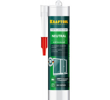 KRAFTOOL Neutral 300 мл прозрачный, Нейтральный силиконовый герметик (41257-2)