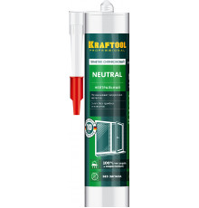 KRAFTOOL Neutral 300 мл прозрачный, Нейтральный силиконовый герметик (41257-2)