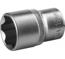 ЗУБР SUPER LOCK, 1/2″, 19 мм, Торцовая головка (27725-19)