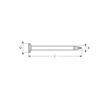 ЗУБР ГОСТ 4028-63 120 х 4.0 мм, строительные гвозди, цинк, 8 шт (4-305036-40-120)