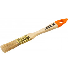 DEXX 20 мм, 3/4″ натуральная щетина, деревянная ручка, флейцевая, Плоская кисть (0100-020)