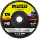 STAYER 125 мм, P40, КЛТ, Круг лепестковый торцевой, Professional (36581-125-040)