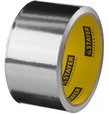 STAYER ProTape 50 мм х 10 м до 120 °С, Алюминиевая лента самоклеящаяся, PROFESSIONAL (12268-50-10)