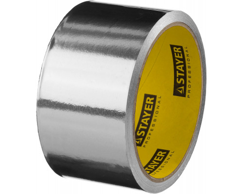 STAYER ProTape 50 мм х 10 м до 120 °С, Алюминиевая лента самоклеящаяся, PROFESSIONAL (12268-50-10)