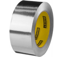 STAYER ProTape 50 мм х 50 м до 120 °С, Алюминиевая лента самоклеящаяся, PROFESSIONAL (12268-50-50)