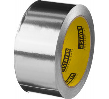 STAYER ProTape 50 мм, x 25 м до 120 °С, Алюминиевая лента самоклеящаяся, PROFESSIONAL (12268-50-25)