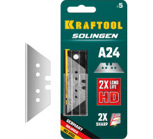 KRAFTOOL Solingen А24 5 шт, Трапециевидные лезвия (09625-S5)