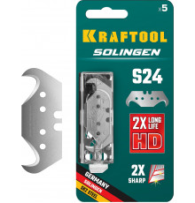 KRAFTOOL Solingen S24 5 шт, Крюковидные лезвия (09643-S5)