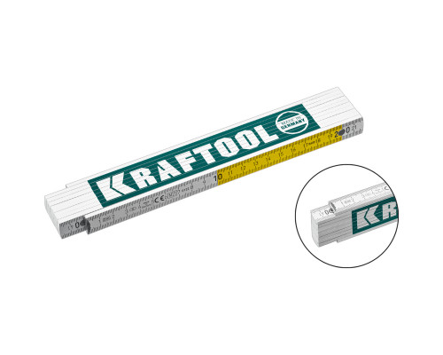 KRAFTOOL PRO-90, 2 м, Профессиональный складной деревянный метр (34726)