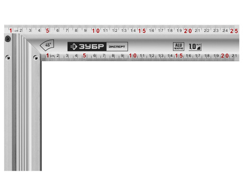 ЗУБР 250 мм, Жесткий столярный угольник (34392-25)