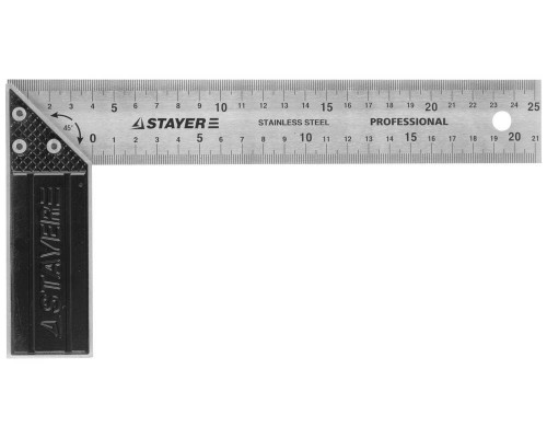 STAYER 250 мм, Столярный угольник (3431-25)