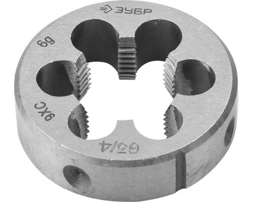 ЗУБР G 1/2″, сталь 9ХС, Плашка круглая ручная (4-28032-1/2)